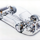 The Gruppe B concept stripped bare. It looks simple from here, right? Also dig the double shocks.